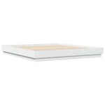 vidaXL Cadre de lit sans matelas blanc 180x200 cm