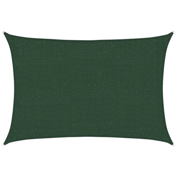 vidaXL Voile d'ombrage 160 g/m² Vert foncé 2x2 5 m PEHD