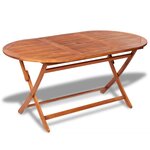 vidaXL Ensemble à manger d'extérieur 7 Pièces Bois d'acacia solide