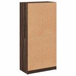 vidaXL Buffet haut avec portes chêne marron bois d'ingénierie