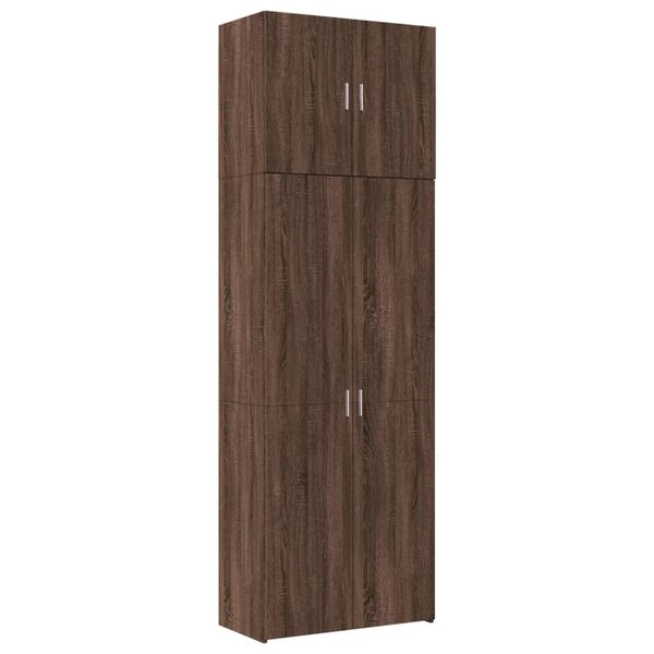 vidaXL Buffet haut chêne marron 80x42 5x249 cm bois d'ingénierie
