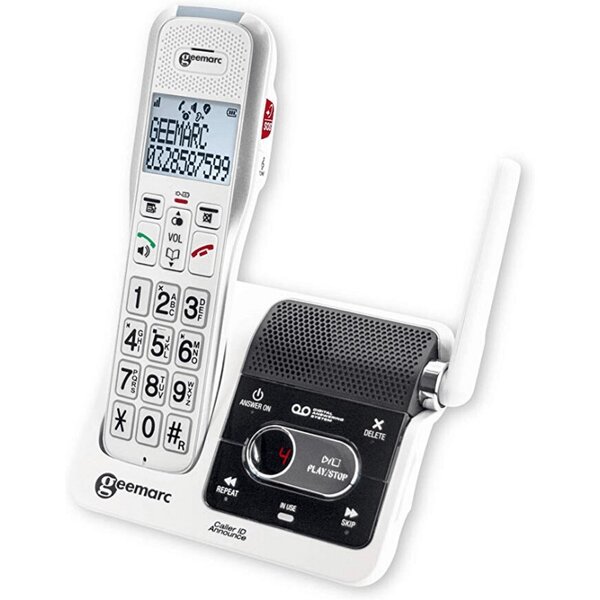 Téléphone fixe senior amplifié geemarc 595 u.l.e - avec blocage d'appels