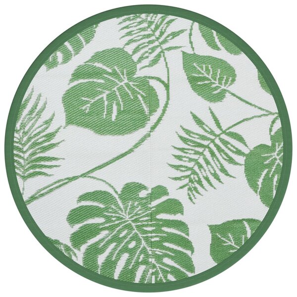 vidaXL Tapis d'extérieur vert Ø120 cm PP