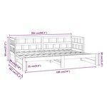 vidaXL Lit coulissant sans matelas blanc 2x(90x200) cm