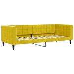 vidaXL Lit de repos sans matelas jaune 80x200 cm velours