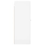 vidaXL Armoire murale blanc brillant 69 5x34x90 cm