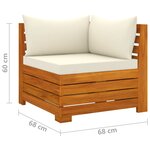 Salon de jardin meuble d'extérieur ensemble de mobilier 6 pièces avec coussins bois d'acacia solide 02_0016654