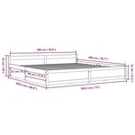 vidaXL Cadre de lit sans matelas avec tiroirs