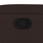 vidaXL Fauteuil inclinable Marron foncé Tissu