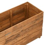 vidaXL Lit surélevé 150x40x55 cm bois de teck recyclé et acier