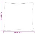 vidaXL Coussins de canapé lot de 4 taupe 50x50 cm tissu