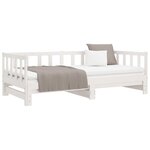 vidaXL Lit de jour et lit gigogne sans matelas 80x200 cm bois massif