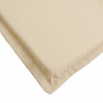 vidaXL Coussin de chaise longue beige 186x58x4 cm tissu oxford