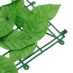 vidaXL Écran de balcon avec feuilles vert 200x75 cm