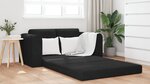 vidaXL Canapé-lit au sol 2-en-1 Noir 148x71x83 cm Velours