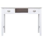 vidaXL Buffet Blanc 108x45x76 cm Bois de Paulownia massif