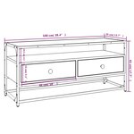 vidaXL Meuble TV chêne sonoma 100x35x45 cm bois d'ingénierie