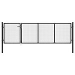 vidaXL Portillon Acier 350x100 cm Anthracite