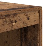 vidaXL Bureau avec rangement Bois ancien Bois d'ingénierie