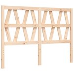 vidaXL Cadre de lit avec tête de lit 140x190 cm bois massif