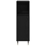 vidaXL Ensemble de meubles de salle de bain 3 pièces en bois d'ingénierie chêne noir