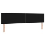 vidaXL Tête de lit LED Gris Clair Set de 2 Gris clair Tissu  Bois 200 cm