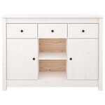 vidaXL Buffet Blanc 100x35x74 5 cm Bois massif de pin