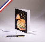Carte double carnet de couleurs créée et imprimée en france sur papier certifié pefc - beaux livres