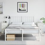 vidaXL Tables de chevet 2 Pièces blanc 34 5x39x62 cm acier
