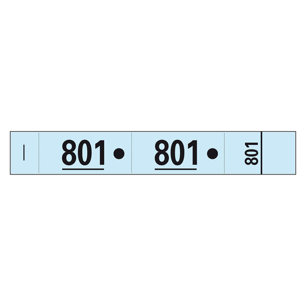 Carnet de 50 tickets vestiaire bleus - lot de 20 - exacompta