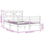 vidaXL Cadre de lit sans matelas 120x200 cm bois massif