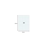 Étui de 100 fiches bristol 5x5 21 x 29 7 cm blanc