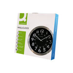 Q-connect horloge murale - Métallique - Diamètre 25 cm - Chrome