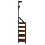 vidaXL Porte-vêtements et rangement des chaussures chêne marron