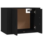 vidaXL Meuble TV mural Noir 57x34 5x40 cm
