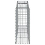 vidaXL Paniers à gabions arqués 8 Pièces 300x50x120/140 cm fer galvanisé