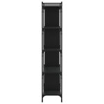 vidaXL Bibliothèque 5 niveaux noir 76x32x158 cm bois d'ingénierie