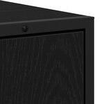 vidaXL Ensemble de meubles de salle de bain 2 pièces en bois d'ingénierie noir