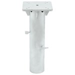 vidaXL Base de parasol enterré argenté 16x16x39 5 cm acier