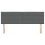 vidaXL Tête de lit LED Lignes Gris Foncé 72 cm Tissu