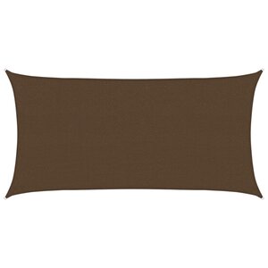 vidaXL Voile d'ombrage 160 g/m² Marron 2x4 m PEHD