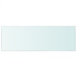 vidaXL Panneaux d'étagère 2 Pièces Verre Transparent 70x25 cm
