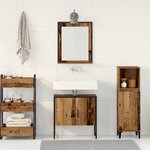 vidaXL Ensemble de meuble de salle de bain 2 pièces en bois ancien et en bois d'ingénierie