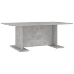 vidaXL Table basse Gris béton 103 5x60x40 cm Aggloméré