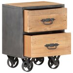 vidaXL Table de chevet 40x30x51 cm Bois de récupération solide