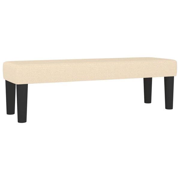vidaXL Banc Crème 100x30x30 cm Tissu