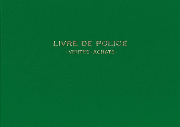 Registre Livre de police pour Bijoutiers - Ventes/achats - 21X30 200 P.- vert ELVE