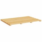 vidaXL Tapis de bain bambou 54x36 cm