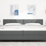 Tête de lit LED vidaXL Design Diamant Gris Foncé 200 cm Tissu
