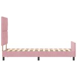 vidaXL Cadre de Lit Rose 80x200 cm Velours